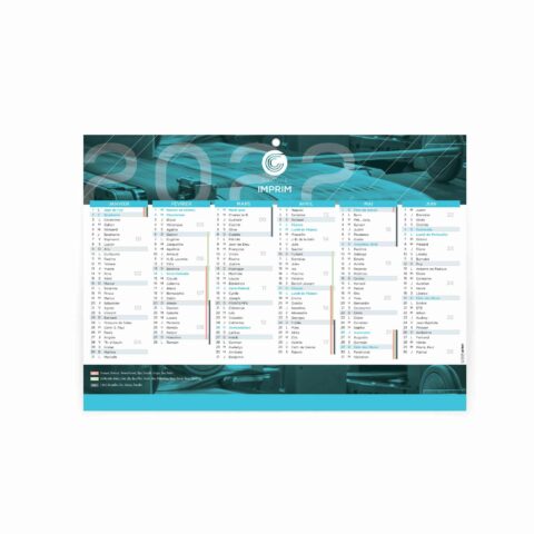 Impression rapide de calendriers muraux longs à bas prix
